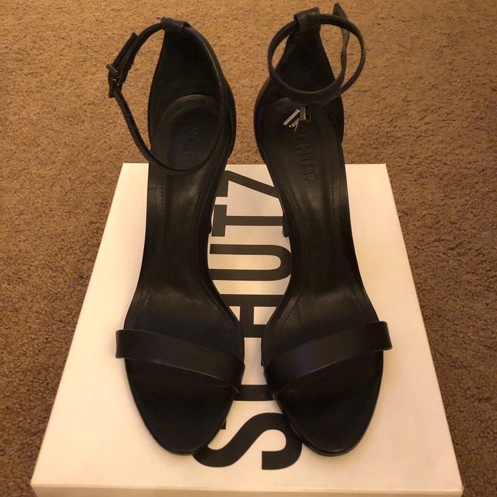 Schutz Cadey Lee black strappy pump